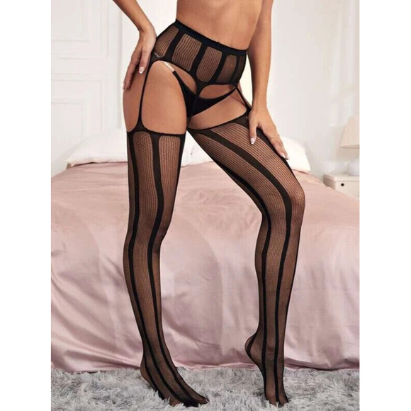 Cut Out Fishnet Tights One Size - Picture 2 of 4